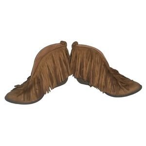 Coconuts By Matisse Boots Lombard Fringe Ankle Western Boho Cowgirl Festival 9.5